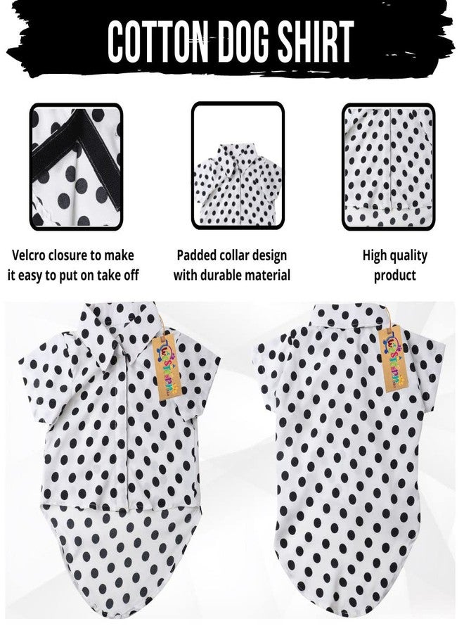 Western Era Cotton Printed Breathable Basic Vest Dog Shirt, Super Soft Shirt, Cute Lightweight Thin Shirt for Your Furries, Ultra Comfort Dog Apparel (Polka White) (XLarge - 24inch) - Image 4